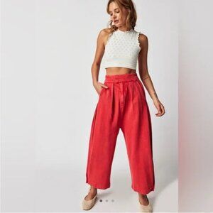 Free People Cool Harbor Wide Leg Balloon Harem Pants High Waisted Boho Y2K 90s